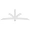 Ekena Millwork Davenport Architectural Grade PVC Gable Bracket, 108"W x 40 1/2"H x 4"D x 6"F, 9/12 Pitch GBP108X41X0406DAV00 - alternate 3